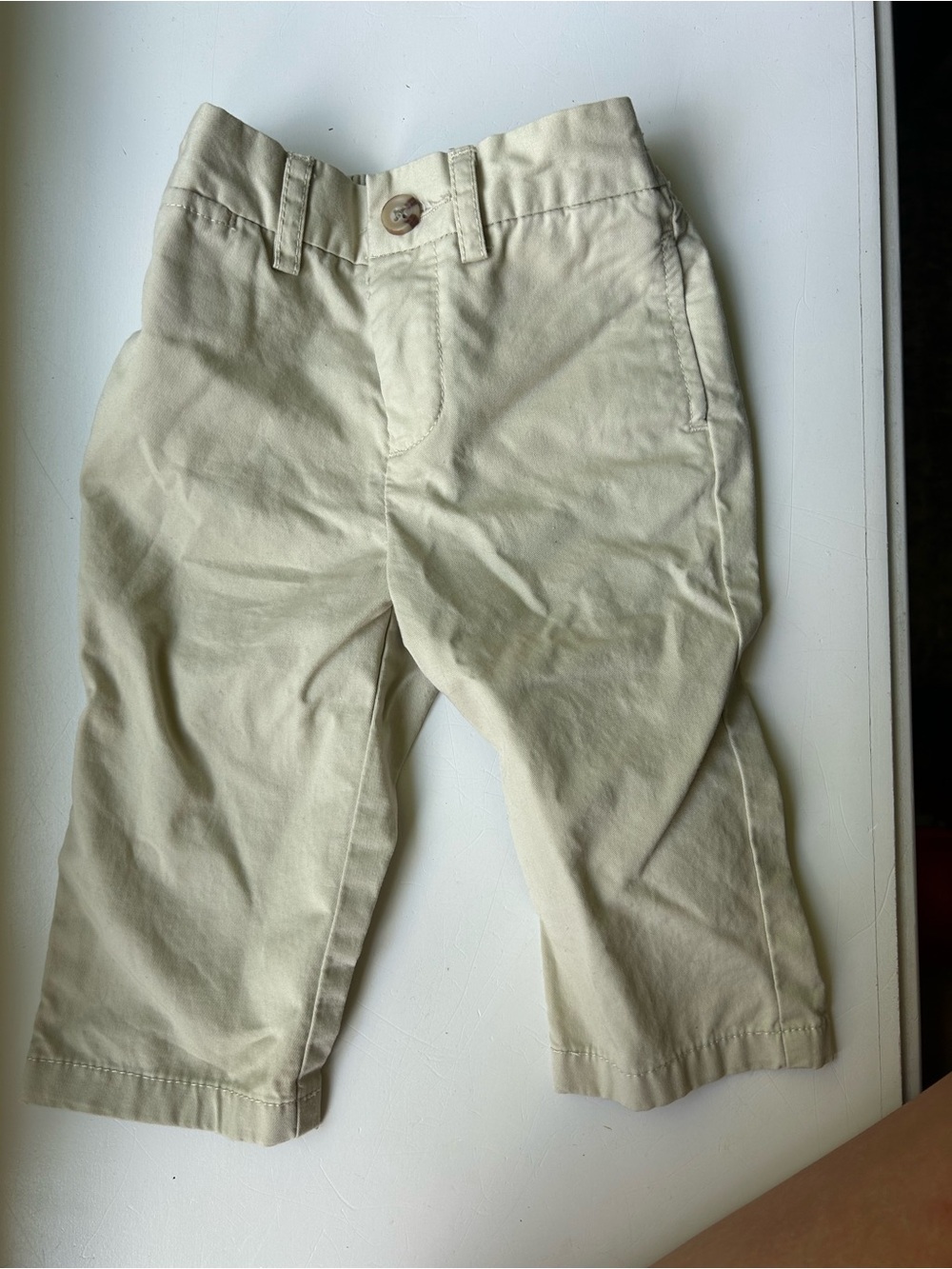 Ralph Lauren Light Khaki Kids Cotton Pants